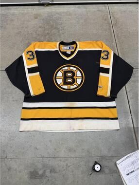 vintage boston bruins ccm Hannu Toivonen hockey jersey size xl HAS STAINS